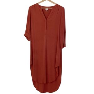 Cupio | Burnt Orange High Low Dress